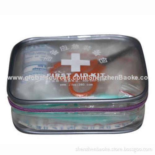 Mini PVC first-aid kit, ideal for small injuries for outdoor sports, travel
